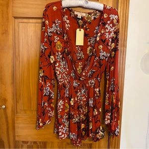 Band of Gypsies Floral Romper